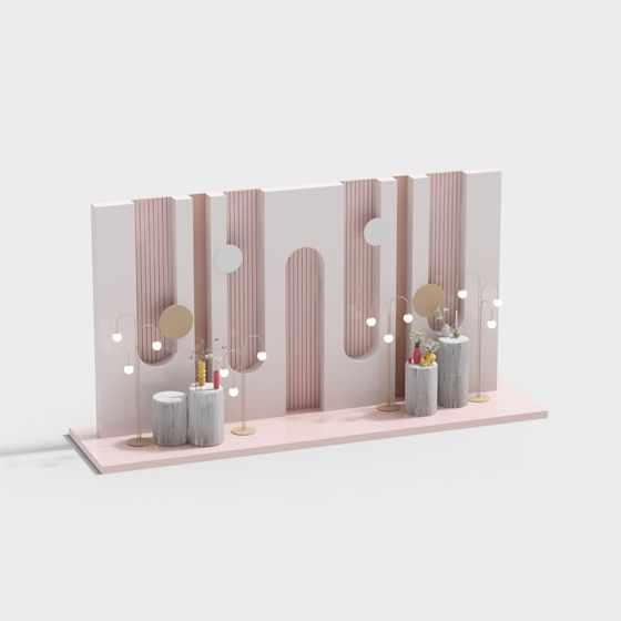 Low-Polygon Dreamy Interior 3D Model