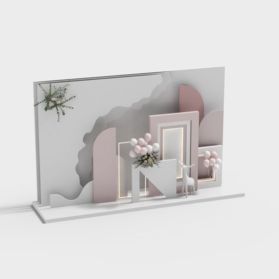 Dream Wedding Arch 3D model