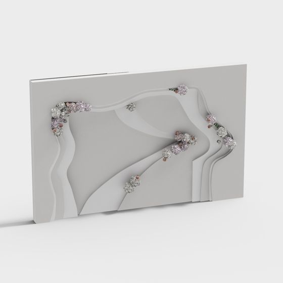 Dreamy Flower Path 3D model