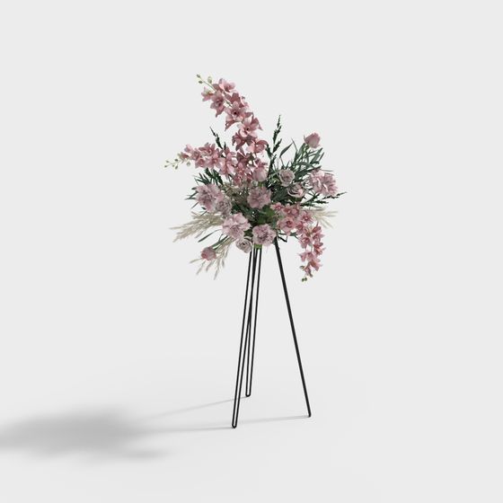 Dreamy Bouquet Low-Poly High-Detail 3D Model