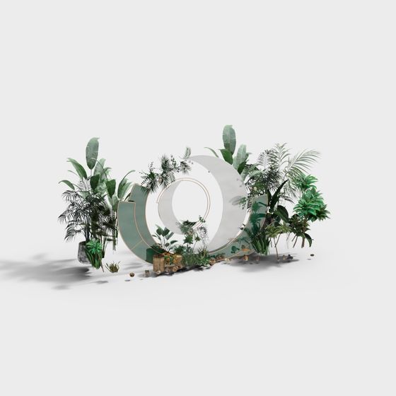 Tropical Garden Ring 3D model