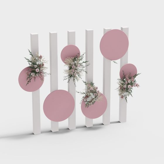 Elegant Low Poly Nature-Inspired 3D Model