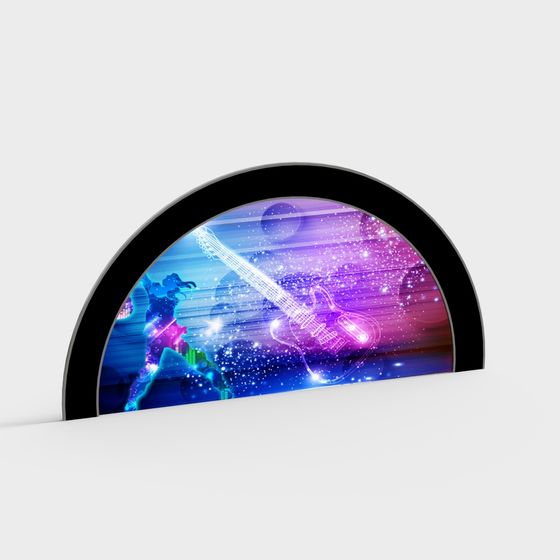 Guitar Dreams 3D Model for Creative Projects