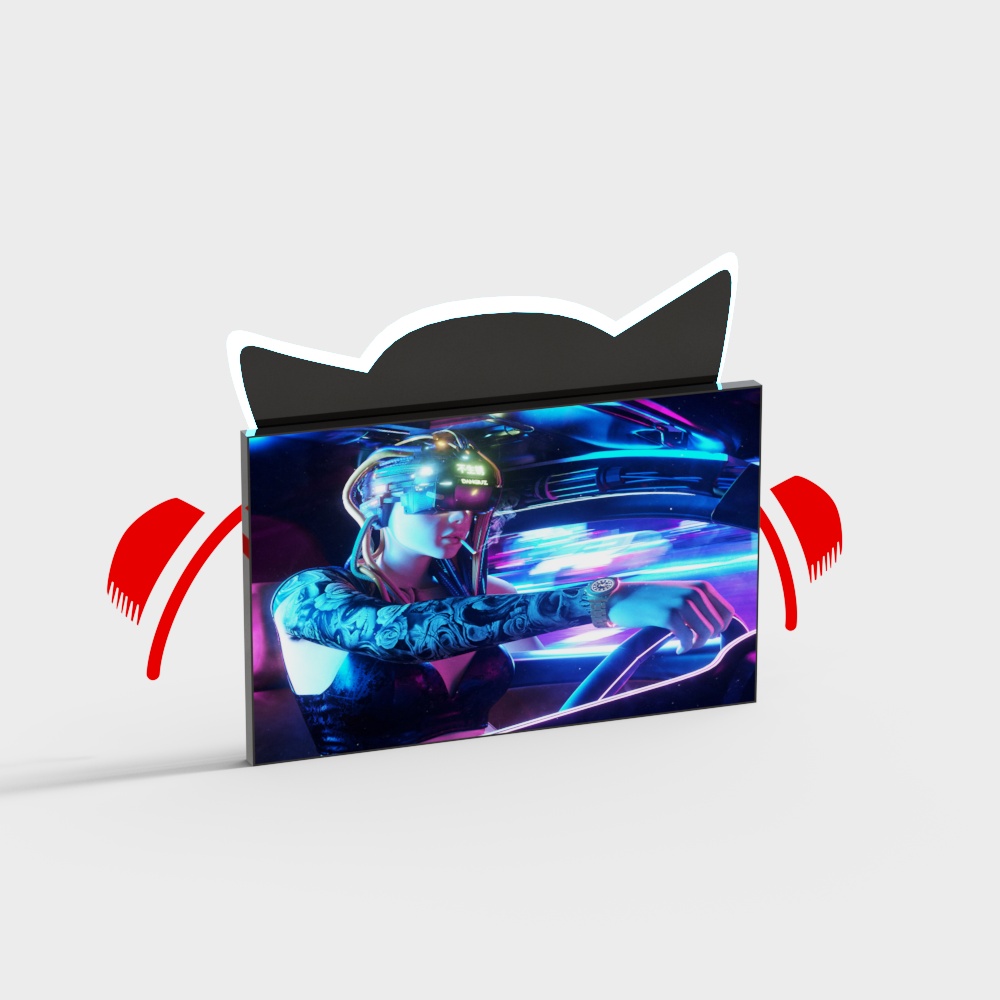 Cyberpunk Driver 3D Model - Futuristic Design