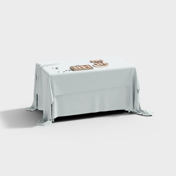 Elegant Tea Table 3D model