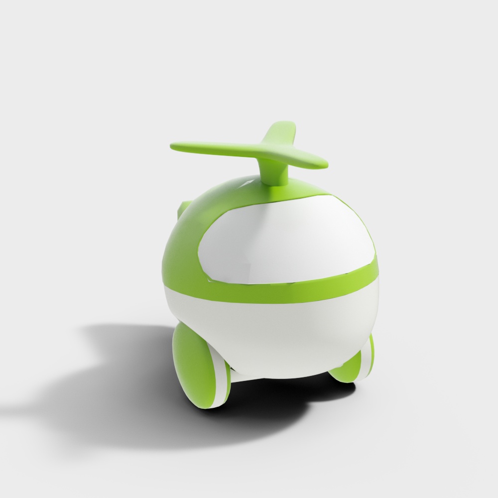 Whizzy 3D model - Vibrant Low-Poly Airplane