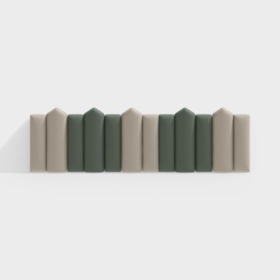 Artistic Low-Poly 3D Wall Panel Model