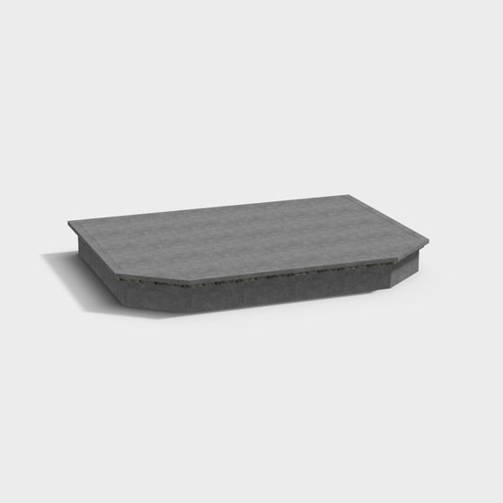 Realistic Concrete Platform 3D model