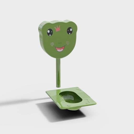 Charming Frog Urinal 3D model for Whimsical Designs