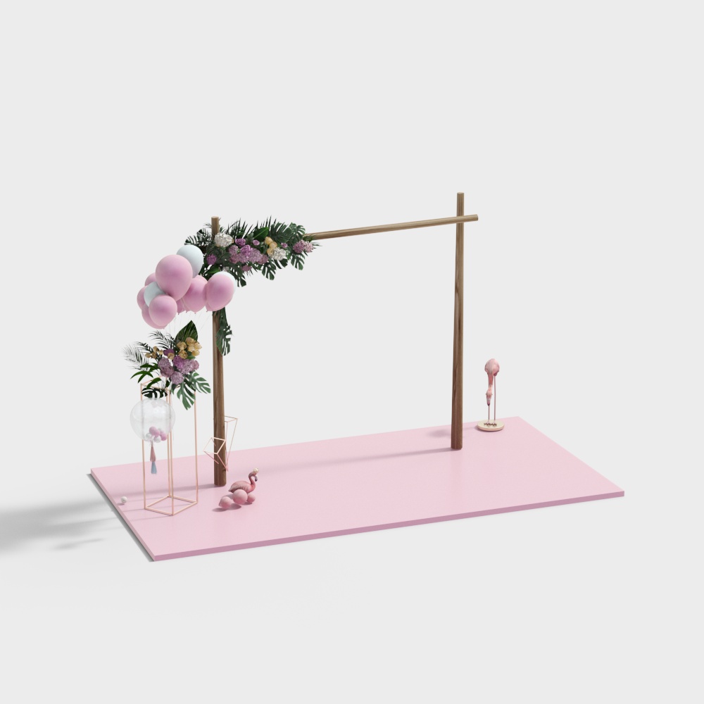 戶外婚禮鮮花門