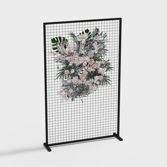 Elegant Low-Polygon Screen 3D model