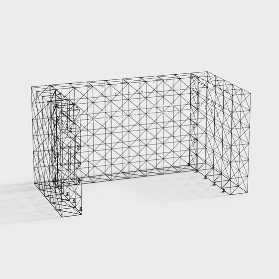 Futuristic Wall 3D model for Designers