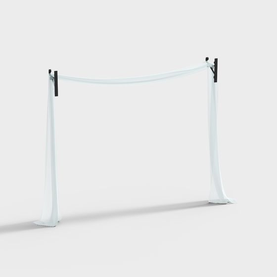 Luminous Curtain Rack 3D model