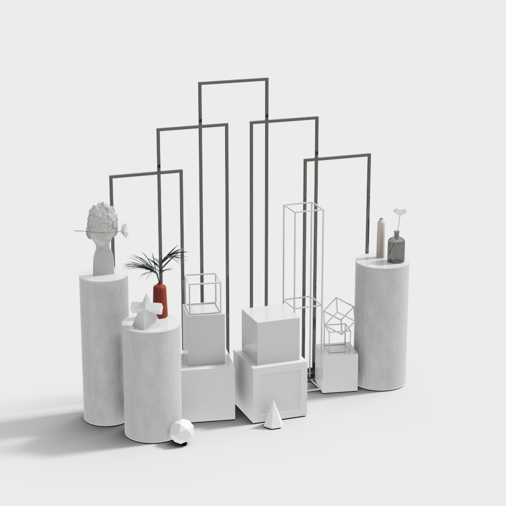 芝生の結婚式のためのシンプルで美しい装飾