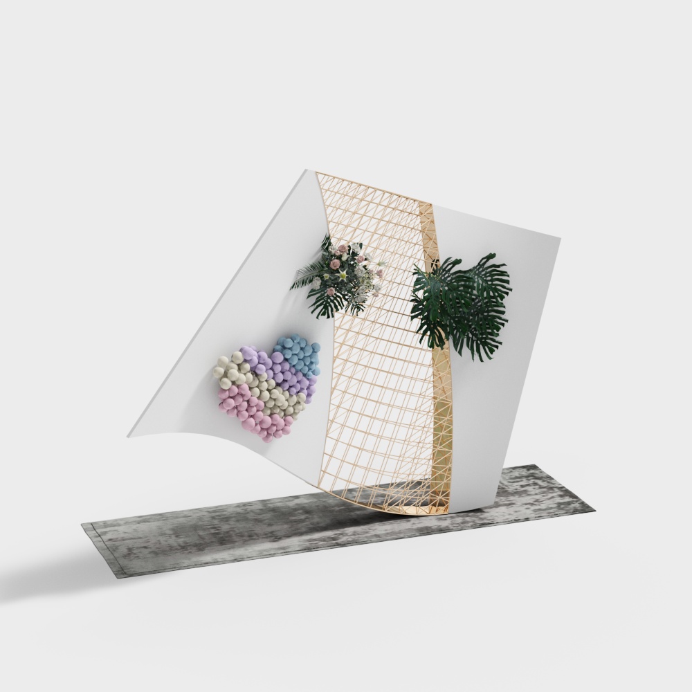 Outdoor wedding modern decoration