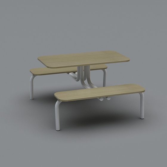 Urban Leisure Table and Chair 3D model