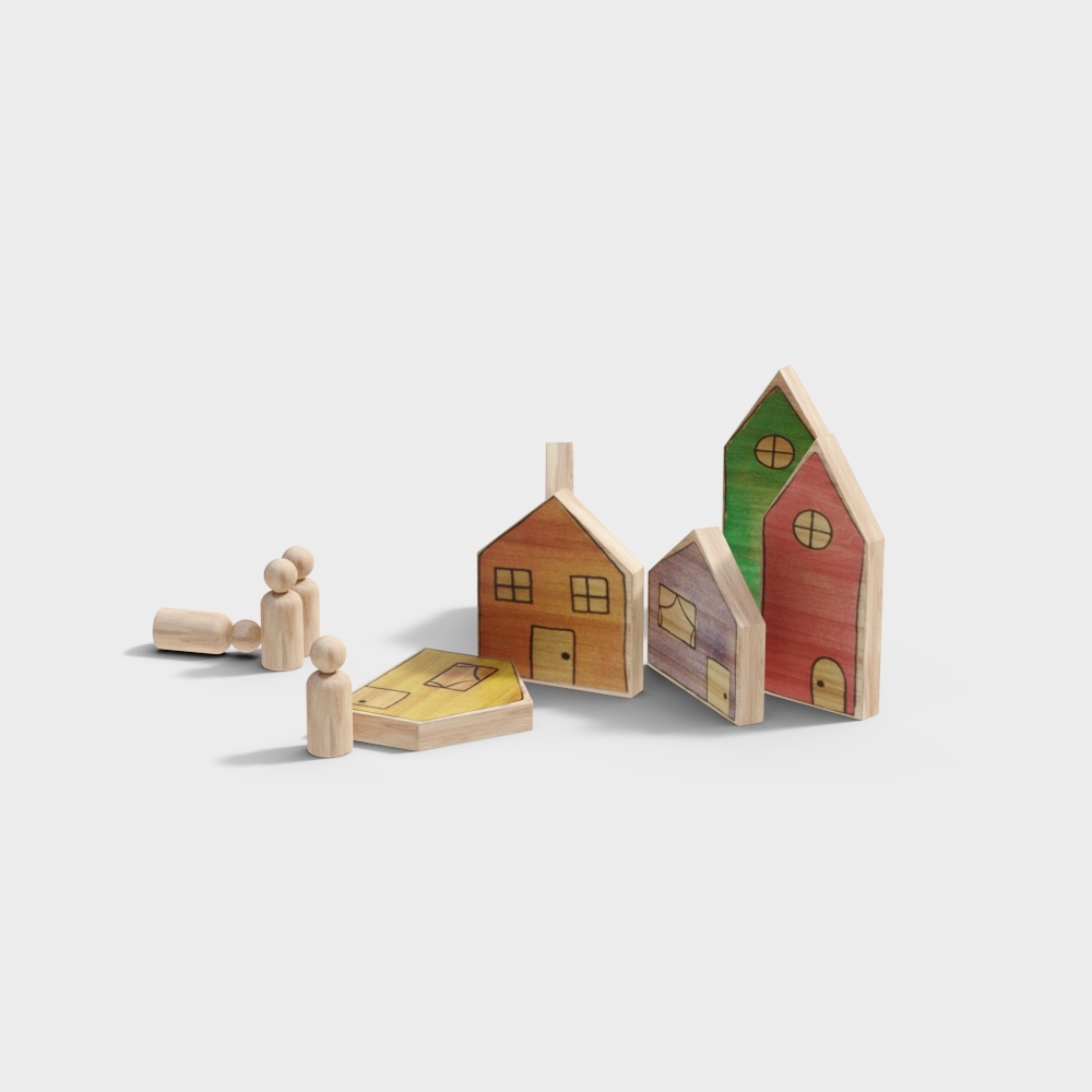 Kindergarten building block toys