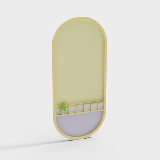 Arched Window Decoration 3D model