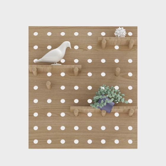 Pegboard Wall Organizer 3D model