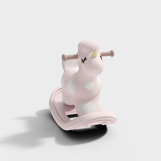 Delightful Pony Rocking Horse 3D model for Kids