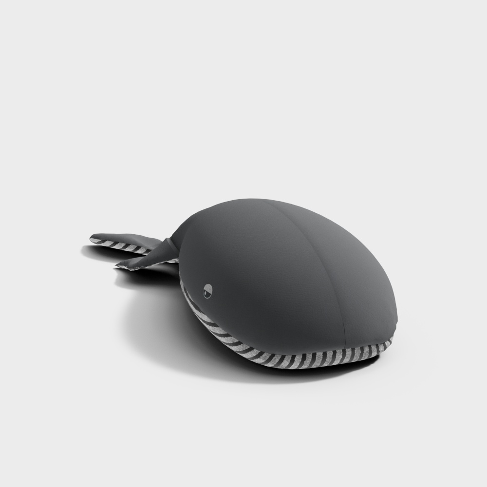 Low-Poly Whale 3D Model for Tranquil Design