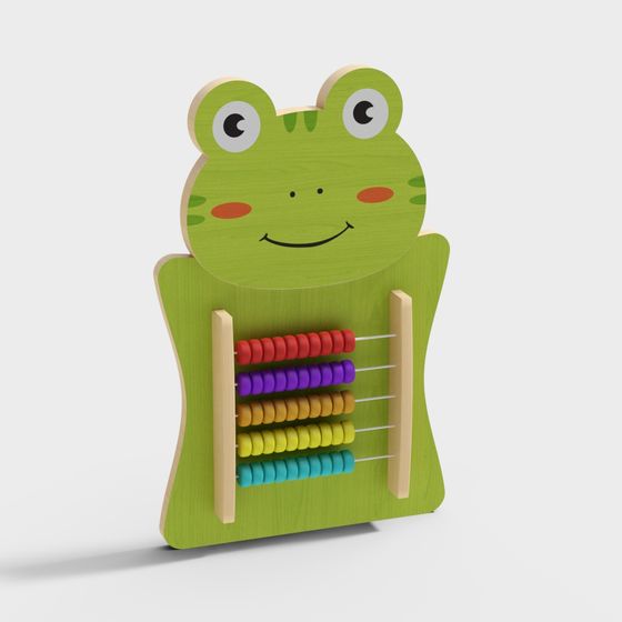 Frog Abacus 3D model for Creative Projects