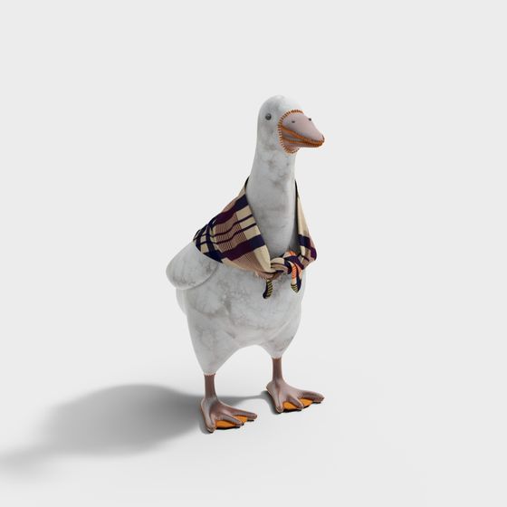Stylish Goose 3D model for Creative Projects