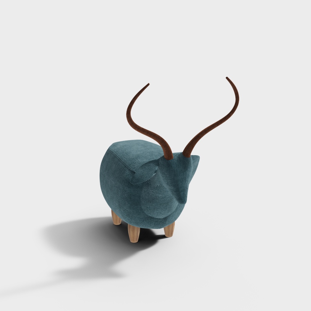 Charming Low-Poly Deer 3D Model for Nature Scenes