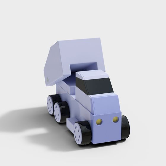 Future Truck Low-Poly 3D model