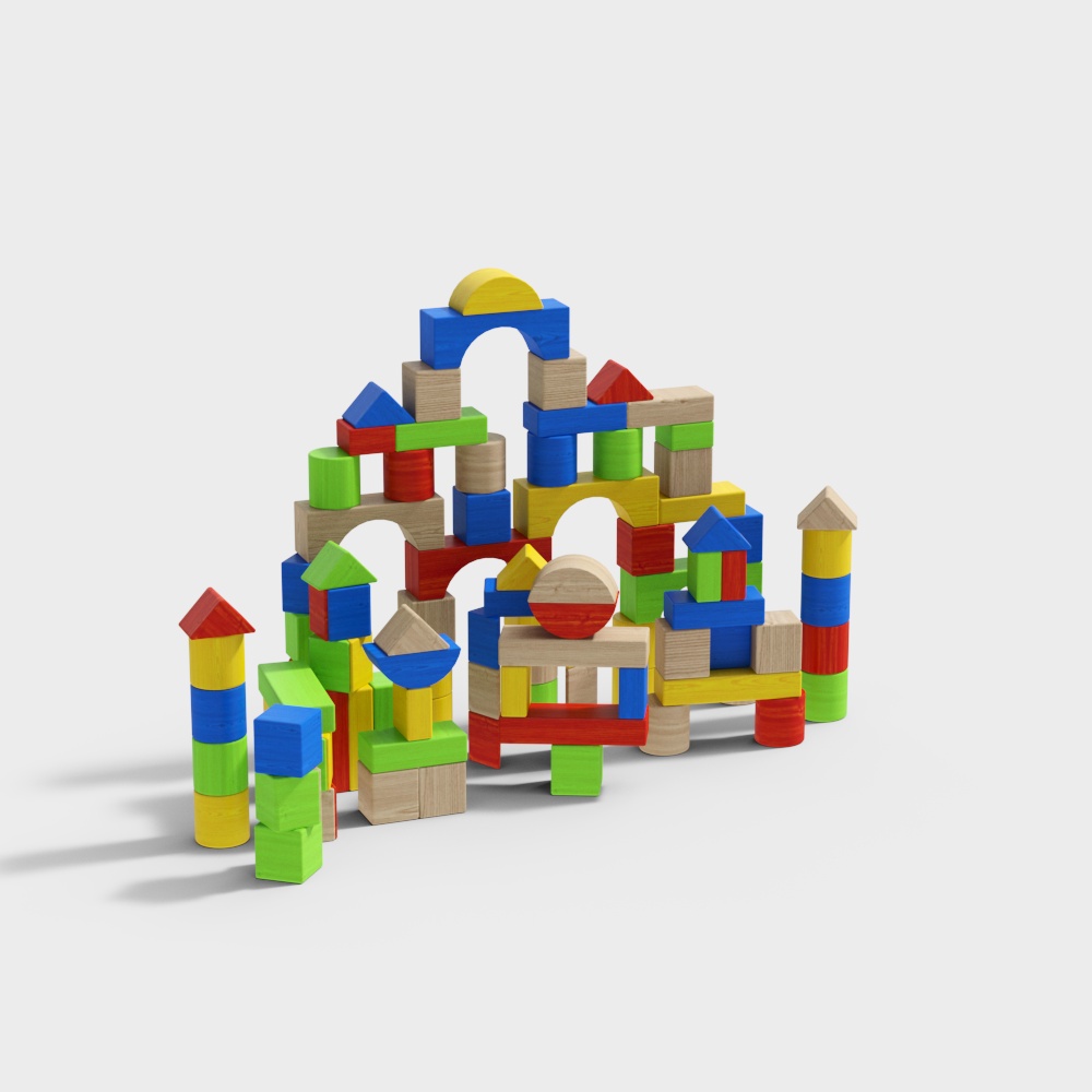 Kindergarten building block toys