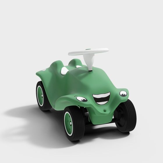 Charming Low-Poly Toy Car 3D model