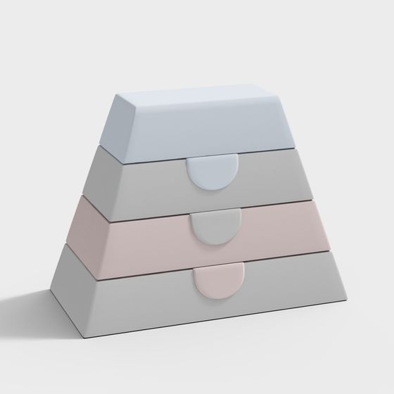 Pyramid Storage Box 3D model