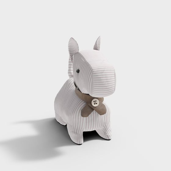Adorable Low-Poly 3D Dog Model 'Butch'