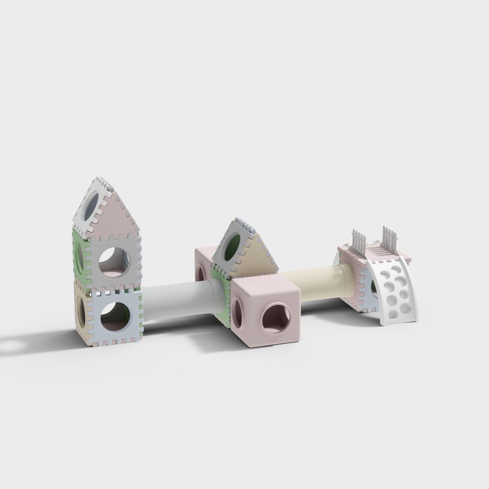 Kindergarten building block toys