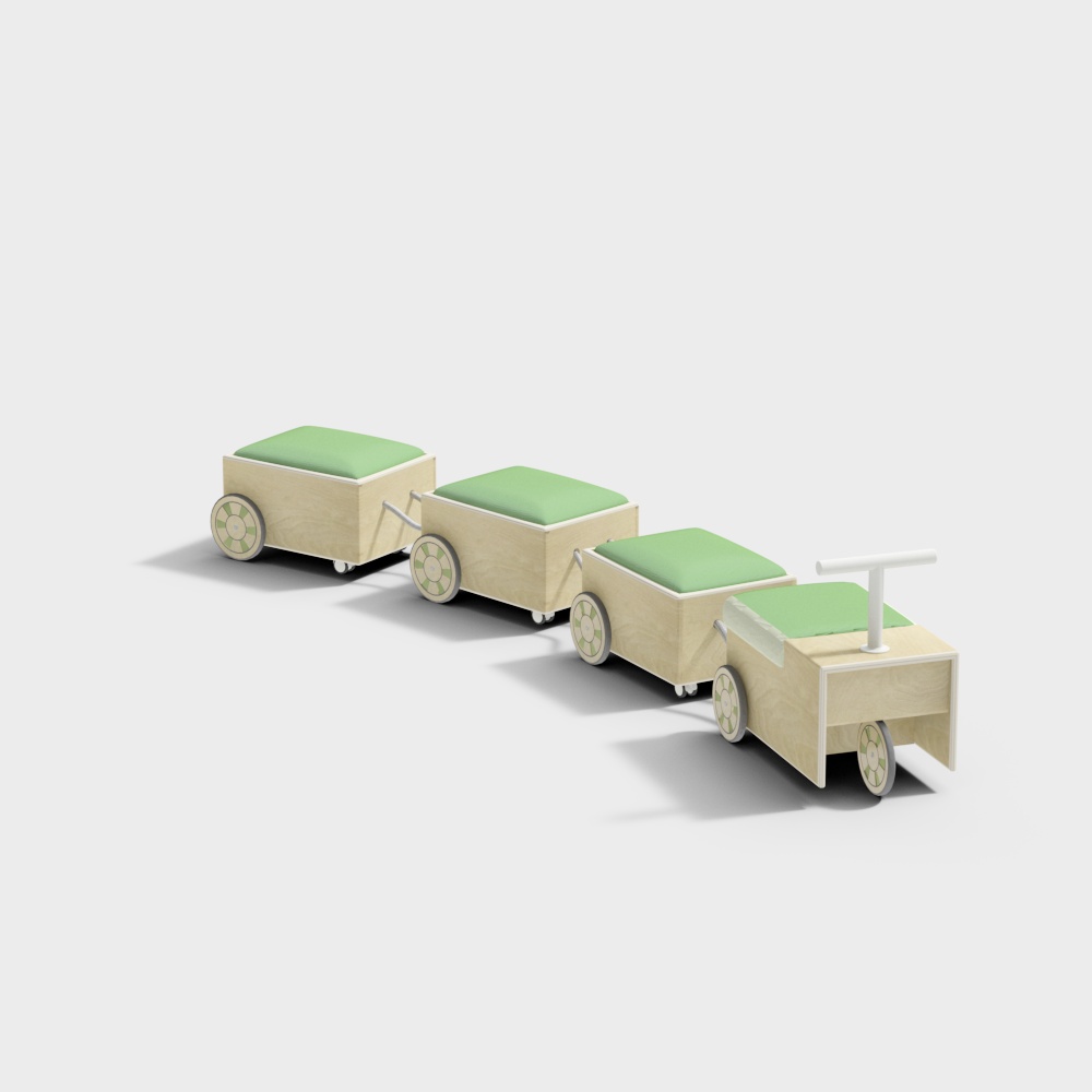 Kindergarten building block train