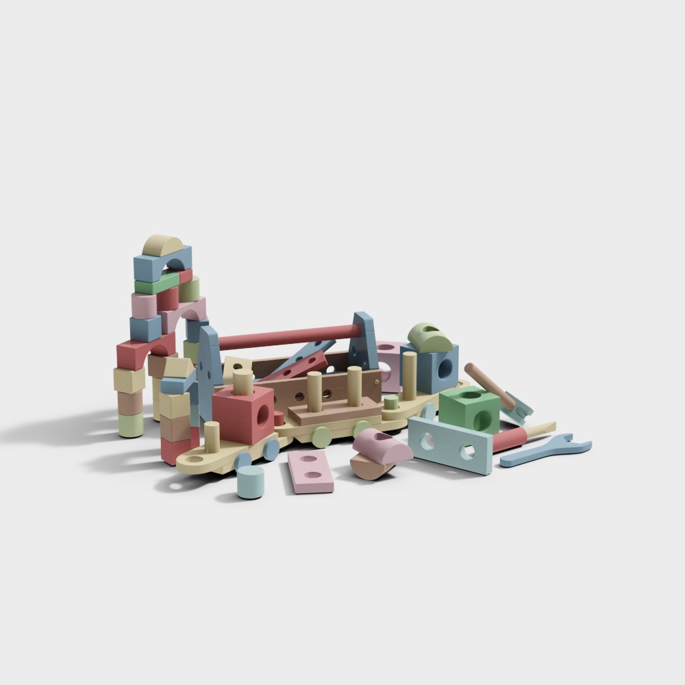 Kindergarten building block toys