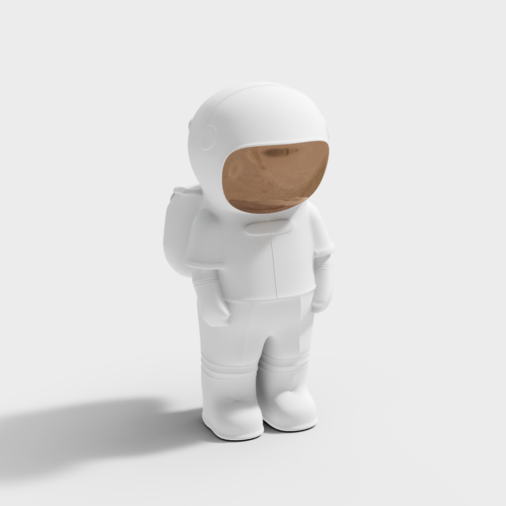 Futuristic Astronaut 3D Model - Space Explorer