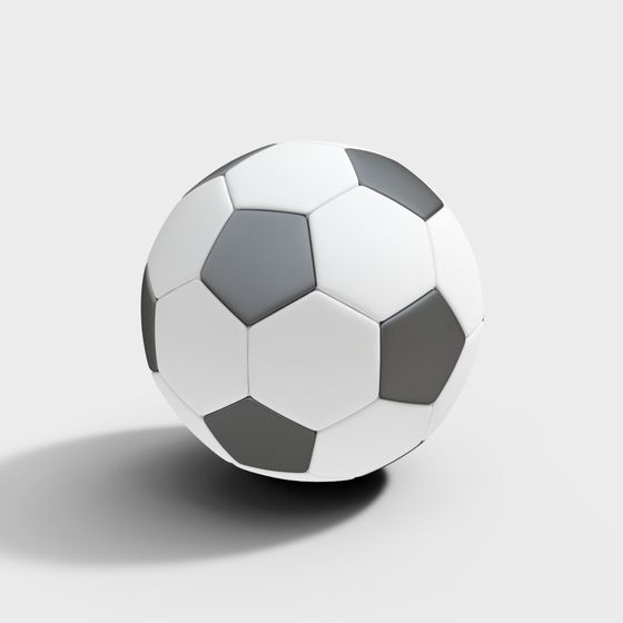 Classic Low-Poly Soccer Ball 3D model