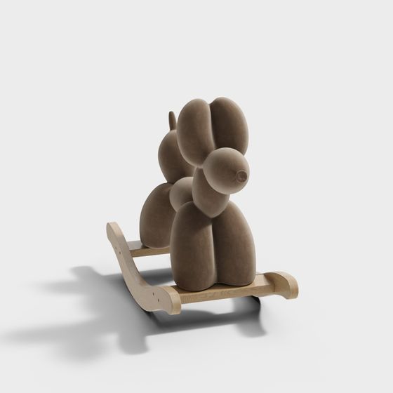 Balloon Dog Rocker 3D Model for Creative Environments