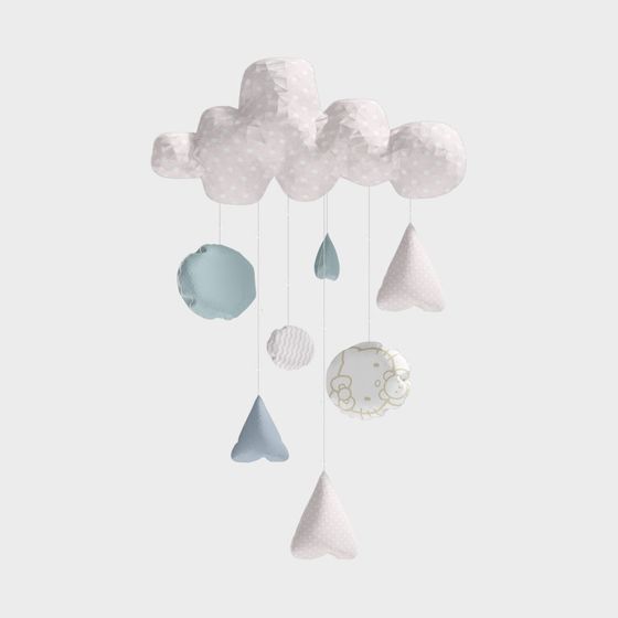 Whimsical Cloud Mobile 3D model