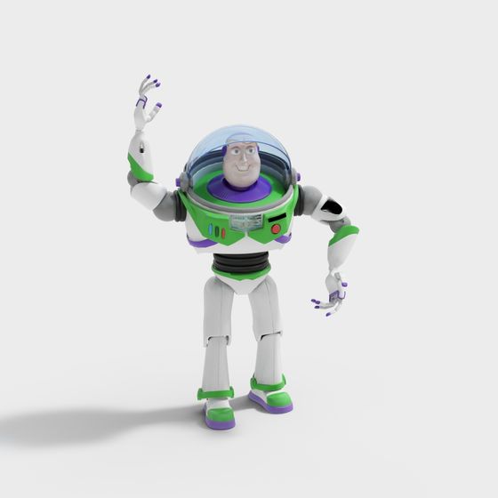 Buzz Lightyear 3D Model - Low-Poly High-Detail Character