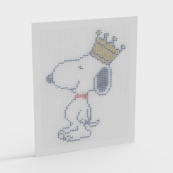 Pixelated Clown 3D model for Creative Projects