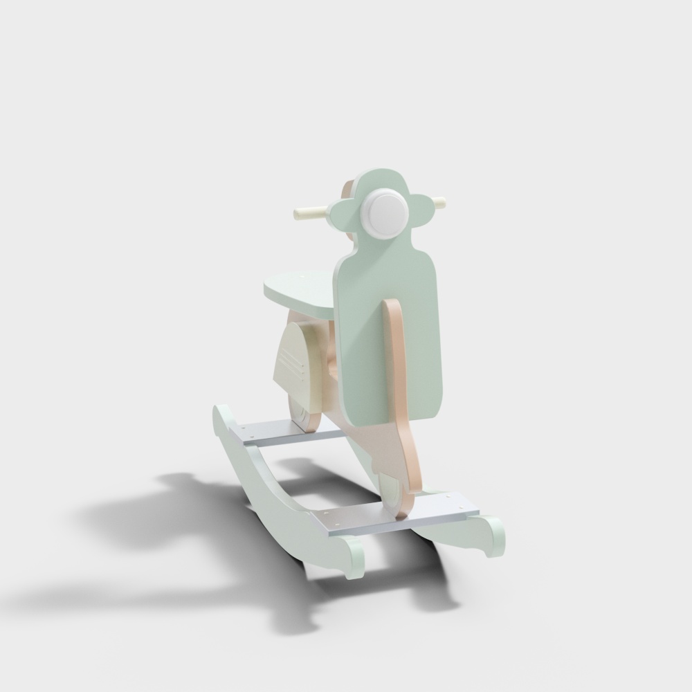 Childhood Rocking Horse 3D model
