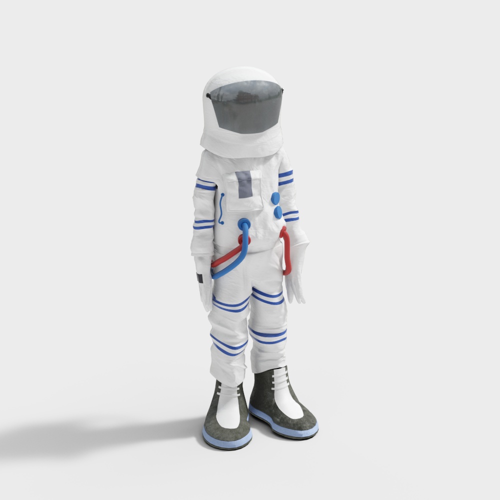 Stylish Astronaut Suit 3D model for Creative Projects