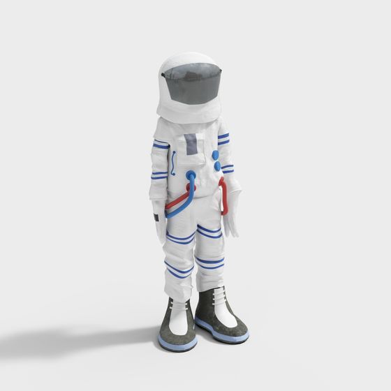 Vibrant Astronaut Suit 3D model for Imaginative Designs