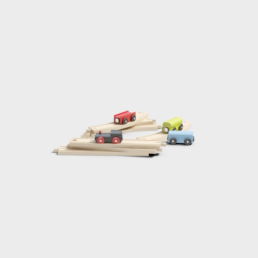 Playful Race Track 3D model