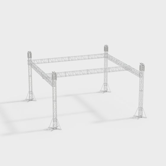 Industrial Truss 3D model