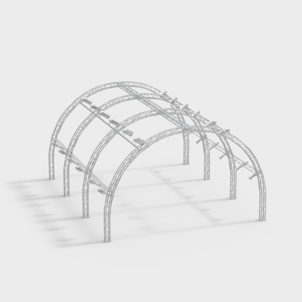 Curved Arch Stage 3D model