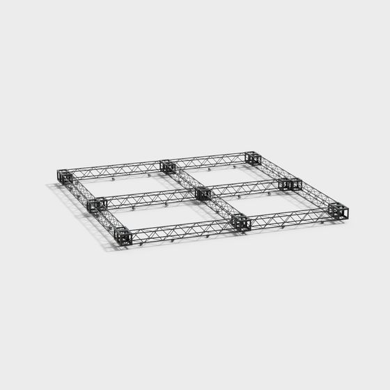 Industrial Frame 3D model for Architectural and Game Design