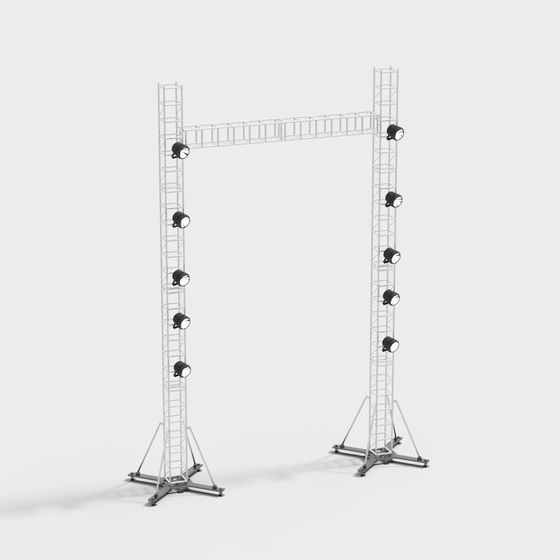 Stage Lighting Frame 3D model